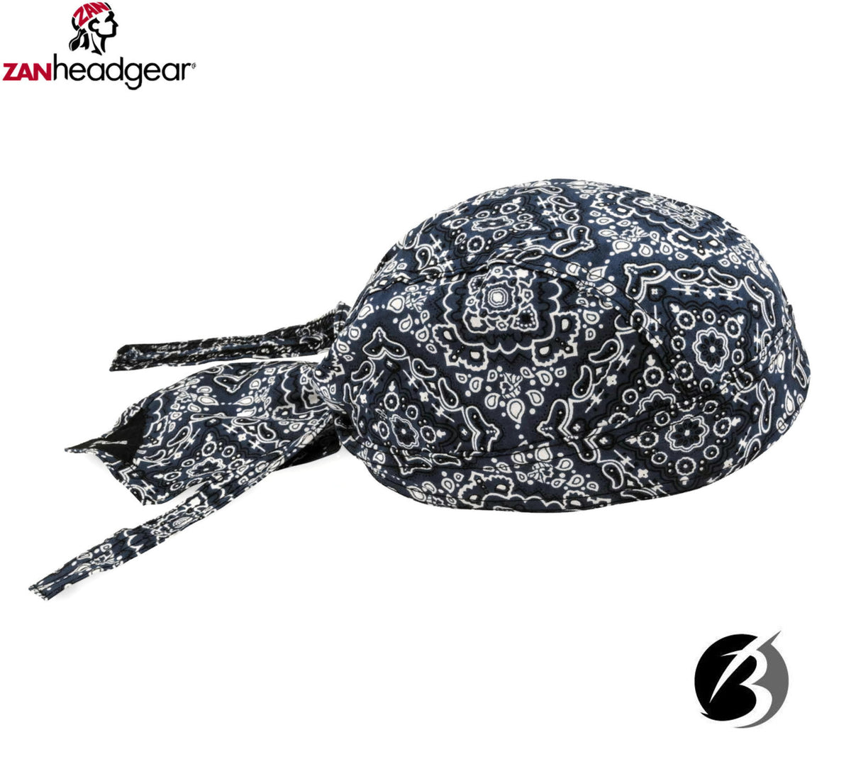 Headwrap Du Rag Skull Cap Bandana Doo Rag Cotton Black Paisley ZAN Fly ...
