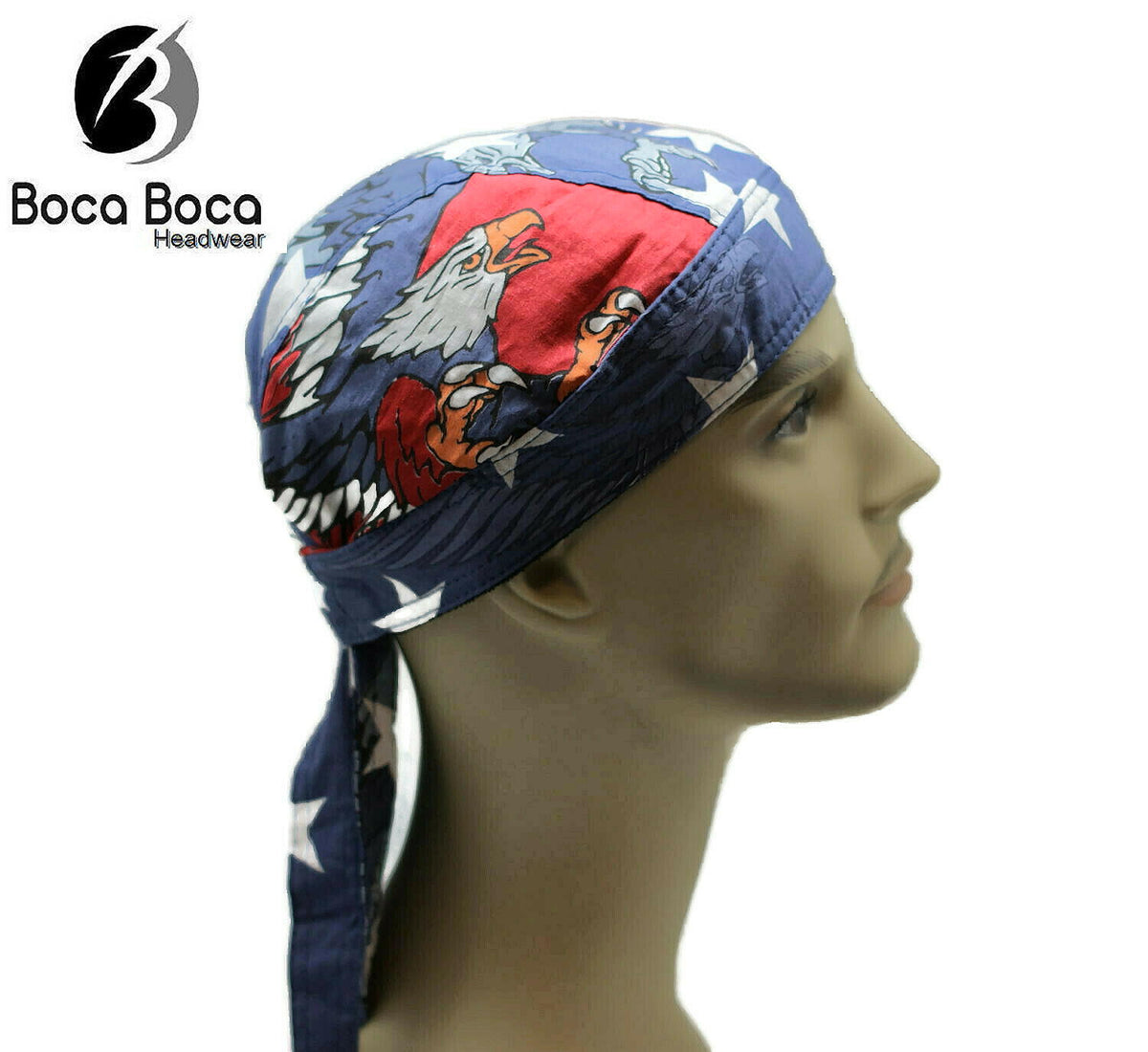BIKER DU-RAG HEADWEAR Head Wrap Skull Cap Doo Do Rag Headband Bandana - Foto 10